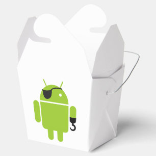 Caixinha De Lembrancinhas Ícone Robô Android como Pirata