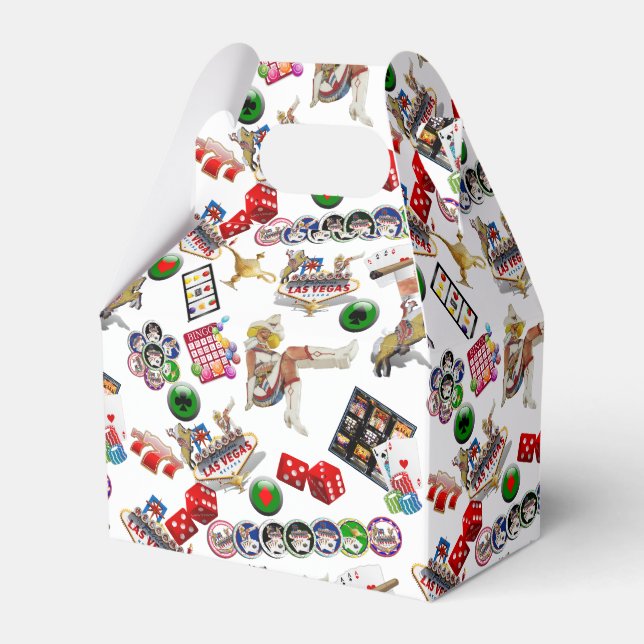 Caixinha De Lembrancinhas Ícones de Las Vegas - Jovens Delícias (Frente)