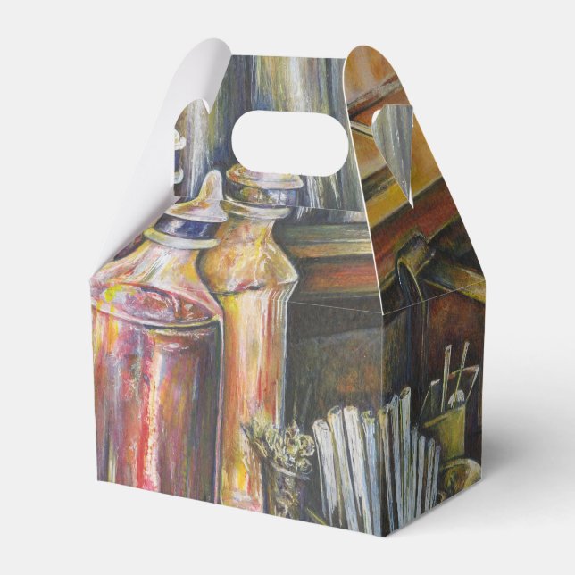 Caixinha De Lembrancinhas Ideografia da luz Ouro (Frente)