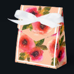 Caixinha De Lembrancinhas Illusima Flor Vermelho Cor de Água Cor da Flor Cor<br><div class="desc">Illusima Flores Vermelhas Cor-de-Brisa Branca Cor-de-Água Padrão Festa de aniversário Apricot Caixa/ Caixa de Favoritos. Perfeito para a festa de aniversário temática de uma criança.</div>