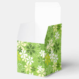 Caixinha De Lembrancinhas Ilustração Colorida Natureza Padrão Floral