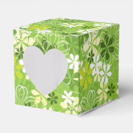 Caixinha De Lembrancinhas Ilustração Colorida Natureza Padrão Floral