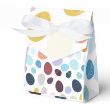 Ilustração com ovos de cor gradiente.