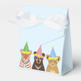 Caixinha De Lembrancinhas Ilustração de Animais de Festa Aniversário Obrigad