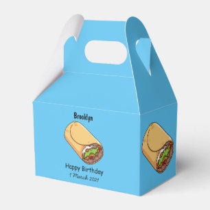Caixinha De Lembrancinhas Ilustração de desenho animado burrito