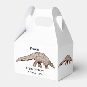 Caixinha De Lembrancinhas Ilustração de desenho animado de Pangolin