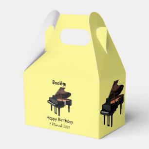 Caixinha De Lembrancinhas Ilustração de desenho animado Piano