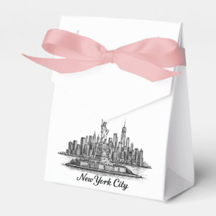 Caixinha De Lembrancinhas Ilustração de Linha do Horizonte de Nova York