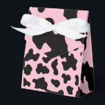 Caixinha De Lembrancinhas Impressão de couro de vaca Black & Pink Cow<br><div class="desc">Itens combináveis disponíveis.</div>