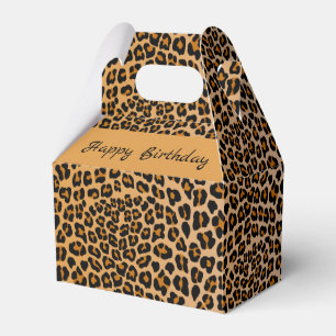Caixinha De Lembrancinhas Impressão de leopardo