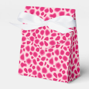 Caixinha De Lembrancinhas Impressão do leopardo - fúcsia e luz - rosa