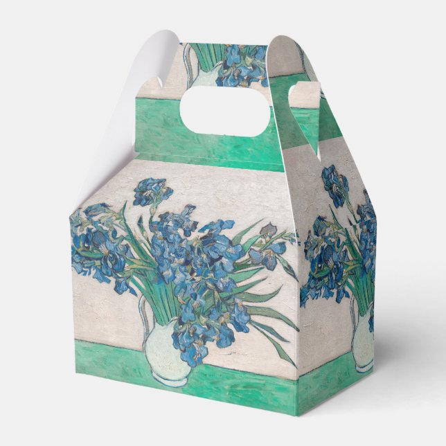 Caixinha De Lembrancinhas Impressionismo da pintura de Van Gogh Iris Vase (Frente)
