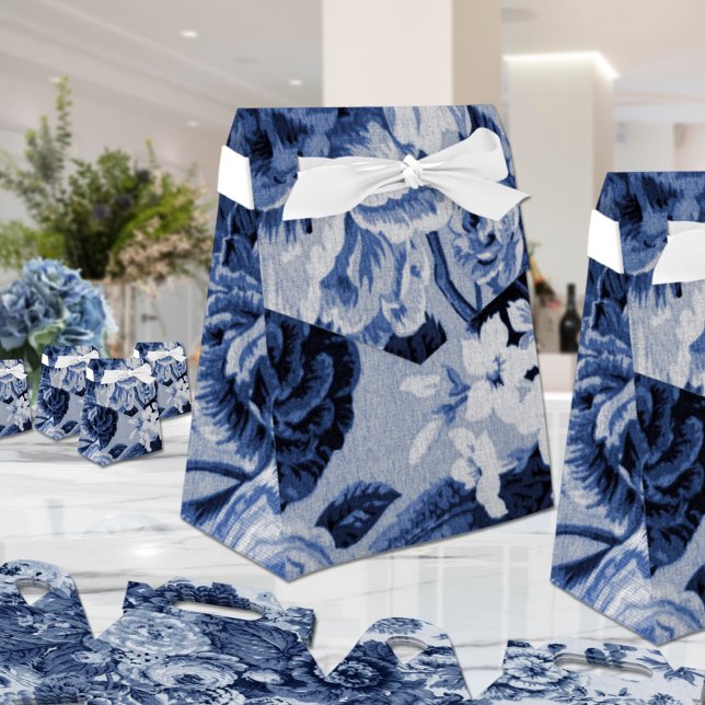 Caixinha De Lembrancinhas Indigo Blue Floral Toile No.1 (Criador carregado)