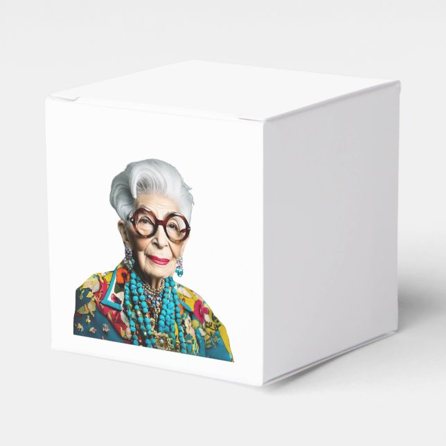 Caixinha De Lembrancinhas Iris Apfel (Frente)