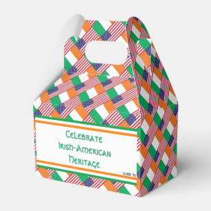 Caixinha De Lembrancinhas IRISH-AMERICAN HERITAGE MONTH Irish USA Flag