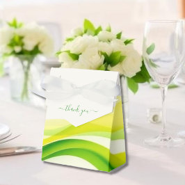 Caixinha De Lembrancinhas Island Citrus Green and Yellow Wedding Favor Boxes