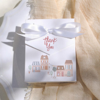 Caixinha De Lembrancinhas It Takes A Village Baby Shower Thank You