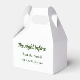 Caixinha De Lembrancinhas jantar de ensaio na noite anterior simples mínimo 