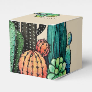 Caixinha De Lembrancinhas Jardim De Cactus Caquetado Em Pote