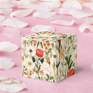 Caixinha De Lembrancinhas Jardim de Campo Florido Colorido #