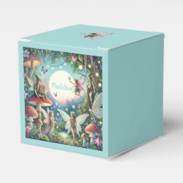 Caixinha De Lembrancinhas Jardim de fada branca encantado no aniversário