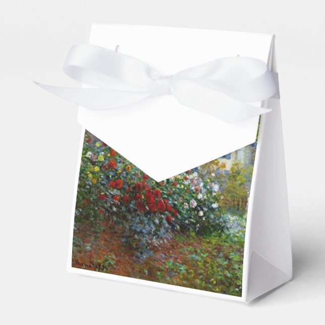 Caixinha De Lembrancinhas Jardim Romântico de Monet de Casamento da primaver (Frente)