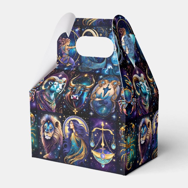 Caixinha De Lembrancinhas Jewel Galaxy Zodiac Gable (Frente)