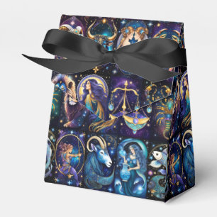 Caixinha De Lembrancinhas Jewel Galaxy Zodiac Tent