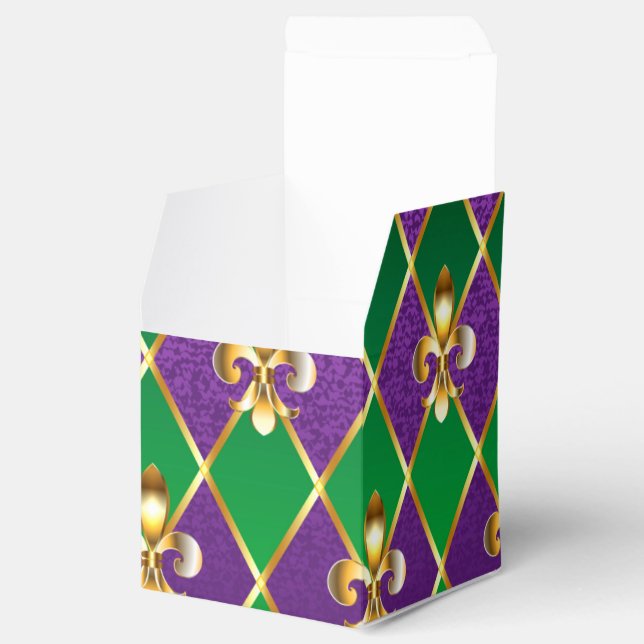 Caixinha De Lembrancinhas Jewelry Background Mardi Gras (Aberto)