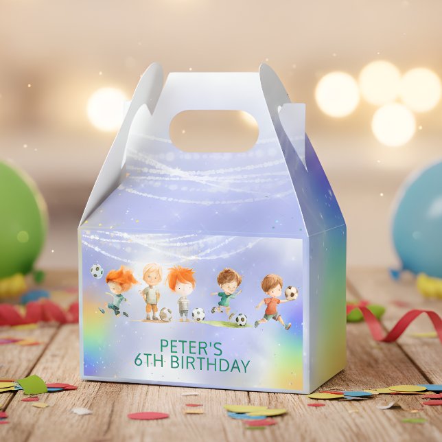 Caixinha De Lembrancinhas Jogo de aniversário de futebol de magia (Criador carregado)