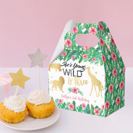 Caixinha De Lembrancinhas Jovem Selvagem e Três Meninas Terceiro Aniversário