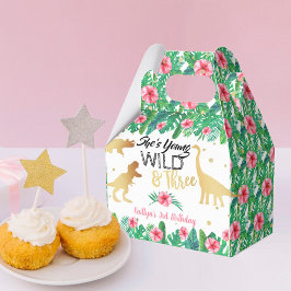 Caixinha De Lembrancinhas Jovem Selvagem e Três Raparigas Dinossauras Tercei