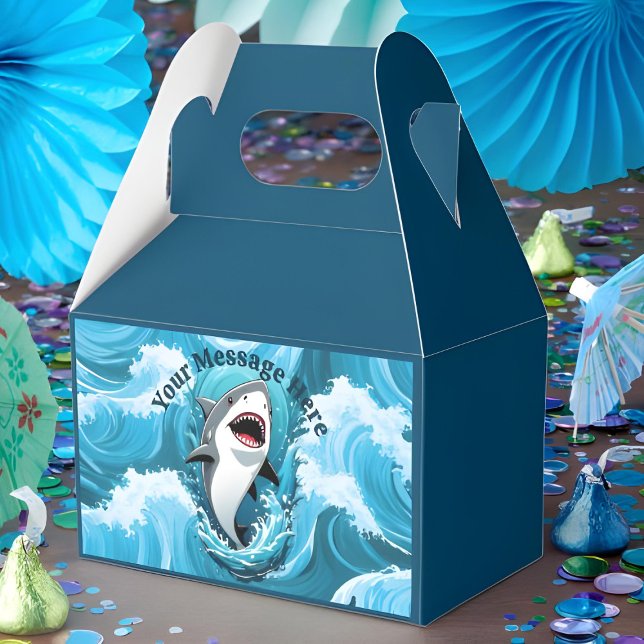 Caixinha De Lembrancinhas Junte-se a nós para um tubarão mordido (Criador carregado)