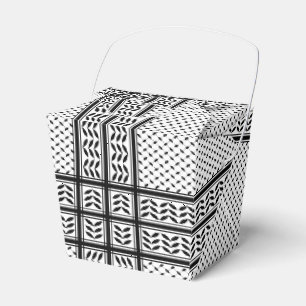 Caixinha De Lembrancinhas Keffiyeh Símbolo do Padrão de Resistência da Pales
