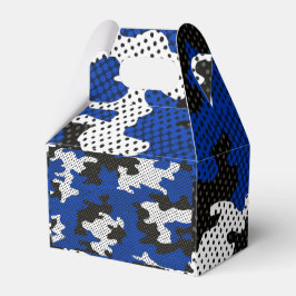 Caixinha De Lembrancinhas Kentucky Blue White Classic Camo Pattern