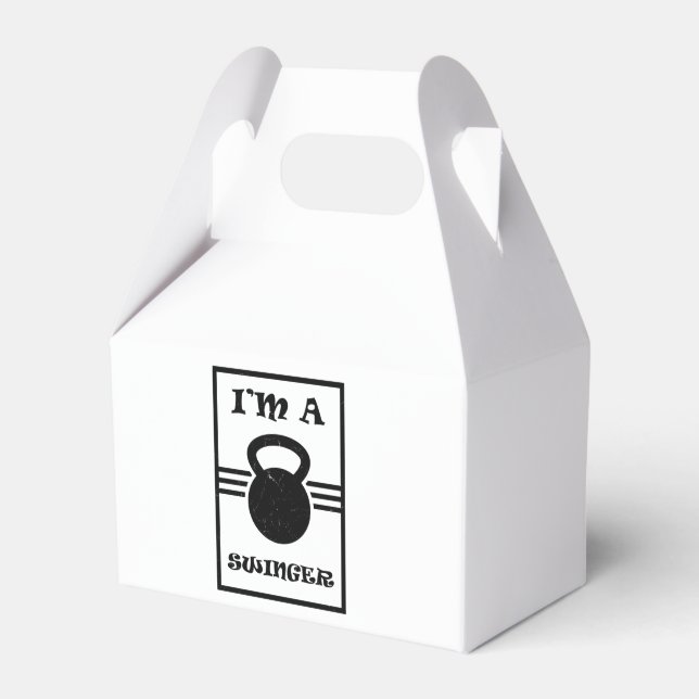 Caixinha De Lembrancinhas Kettlebell Swinger (Frente)