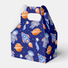 Caixinha De Lembrancinhas Kids Planets Spaceship & Astronaut
