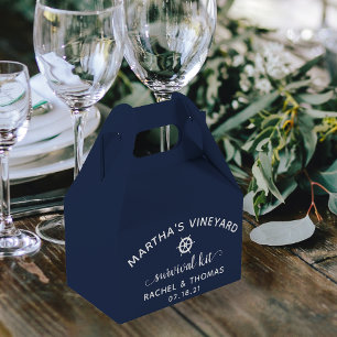 Caixinha De Lembrancinhas Kit de Sobrevivência de Casamento nas Cores de Cas