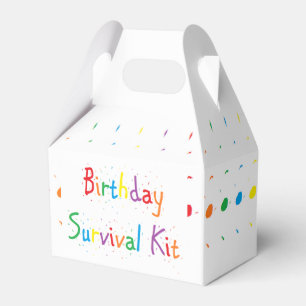 Caixinha De Lembrancinhas Kit de sobrevivência do "aniversário"