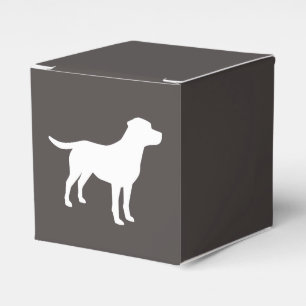 Caixinha De Lembrancinhas Labrador Chá de fraldas Cão Cinza Lab Sexo Neutro