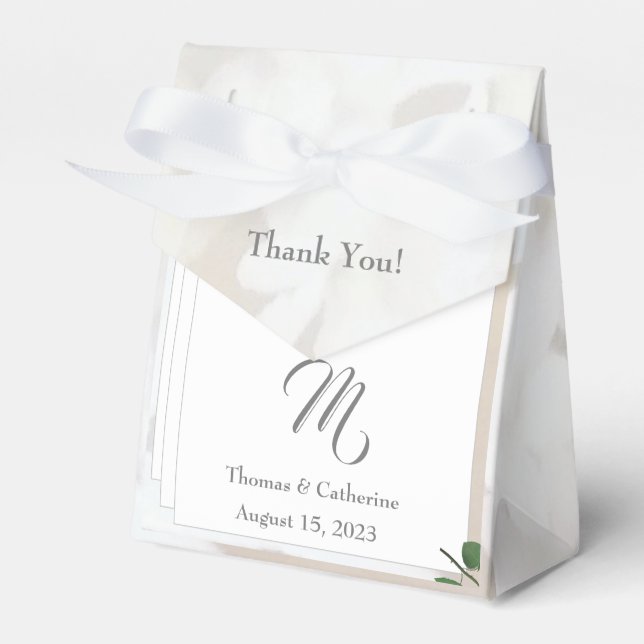 Caixinha De Lembrancinhas Lace branco e Rosa deixa monograma (Frente)