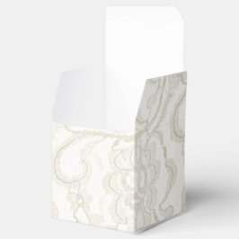 Caixinha De Lembrancinhas Lace Branco Faux