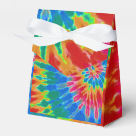 Caixinha De Lembrancinhas Lacre Groovy Spiral Arco-íris Tie Dye