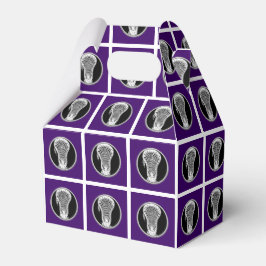 Caixinha De Lembrancinhas Lacrosse Purple Favor Box