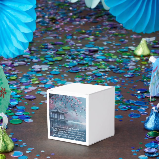 Caixinha De Lembrancinhas Lago Plum Blossom Pavilion (Festa)