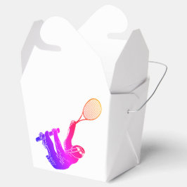 Caixinha De Lembrancinhas Lama Rosa Com Suporte De Tênis