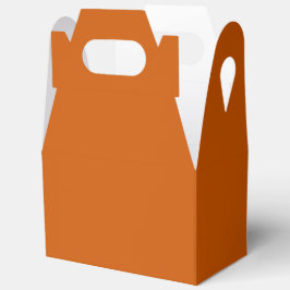 Caixinha De Lembrancinhas Laranja Queimada