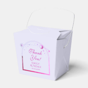 Caixinha De Lembrancinhas Lavanda Celestial Rosa Sol Lua Estrelas Casamento