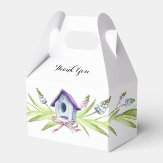 Caixinha De Lembrancinhas Lavanda de Birdhouse Roxo Chá de fraldas
