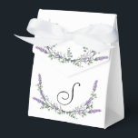 Caixinha De Lembrancinhas Lavanda e Eucalipto<br><div class="desc">Um design elegante e vintage com eucalipto e lavanda pintados em aquarela romântica.</div>